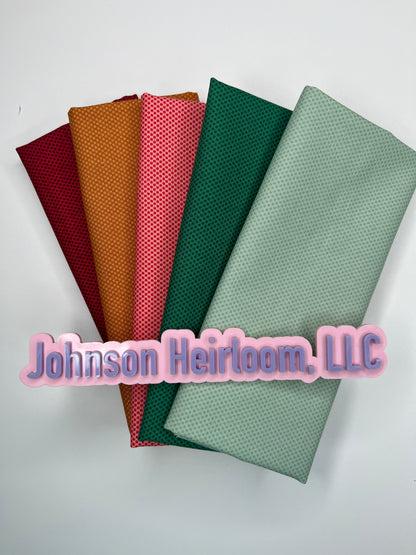 POParazzi Fabric QUARTER YARD bundle of 5