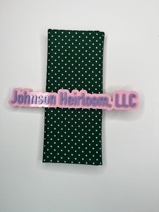 Swiss Dot Christmas Green FABRIC (Quarter Yard increments)