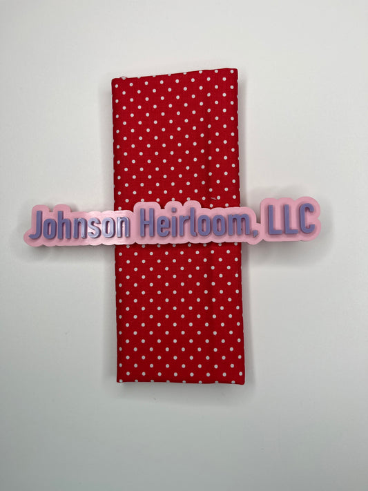 Swiss Dot Cayenne FABRIC (Quarter Yard increments)