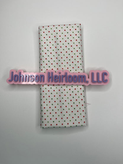 Swiss Dot FABRIC Quarter Yard bundle of 5