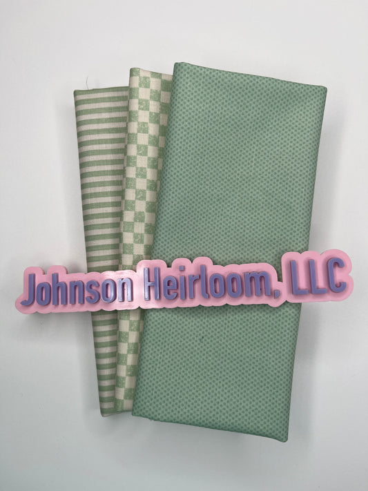 Sage FABRIC Quarter Yard Bundle of 3