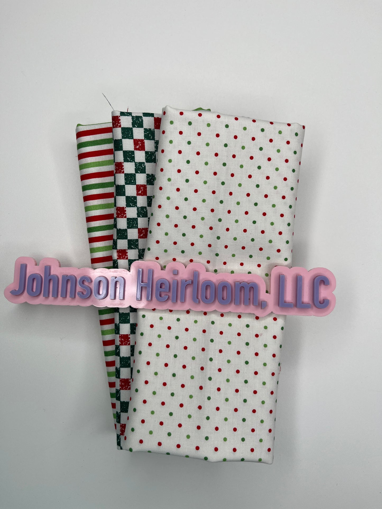 Christmas FABRIC Quarter Yard Bundle of 3