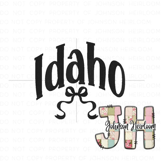 Croquette Bow Idaho Machine Embroidery Digital Design Johnson Heirloom