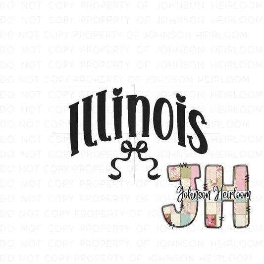 Croquette Bow Illinois Machine Embroidery Digital Design Johnson Heirloom