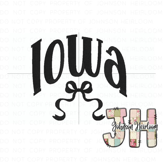 Croquette Bow Iowa Machine Embroidery Digital Design Johnson Heirloom