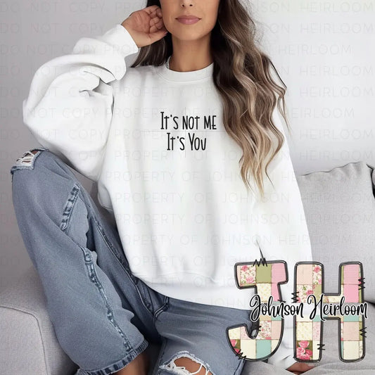 It's not Me It's You embroidered T-Shirt/Crewneck Johnson Heirloom