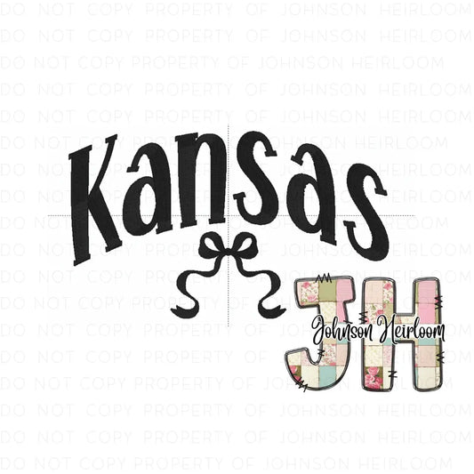 Croquette Bow Kansas Machine Embroidery Digital Design Johnson Heirloom