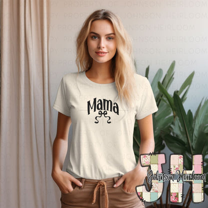Croquette Bow Mama  embroidered T-Shirt/Crewneck