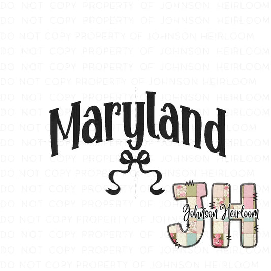 Croquette Bow Maryland Machine Embroidery Digital Design Johnson Heirloom