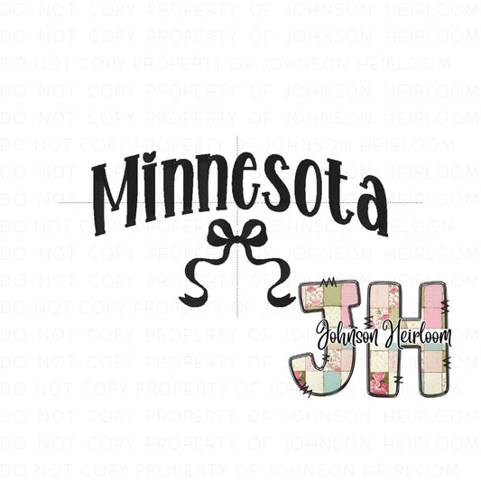 Croquette Bow Minnesota Machine Embroidery Digital Design Johnson Heirloom