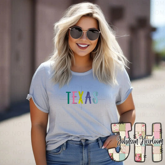Custom City/State embroidered T-Shirt/Crewneck Johnson Heirloom