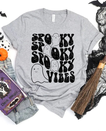 Spooky Vibes Screen Printed T-Shirt/Crewneck Johnson Heirloom