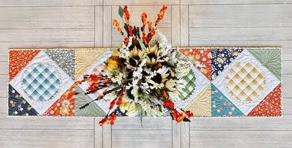 Easy as Pie Quilted Table Runner - Pattern Paper Print Version