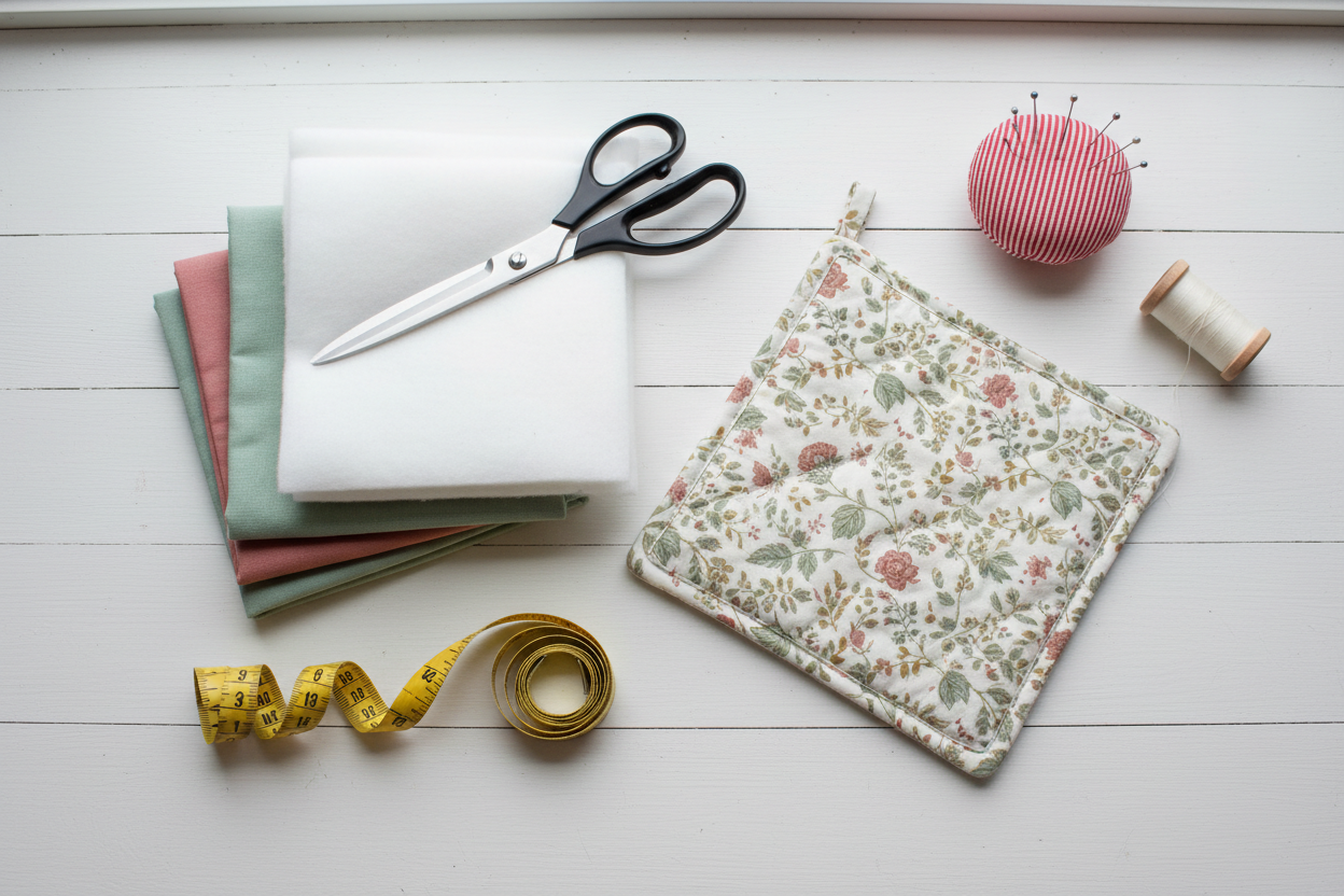 How to Make a Fabric Hot Pad (Beginner-Friendly Sewing Tutorial)