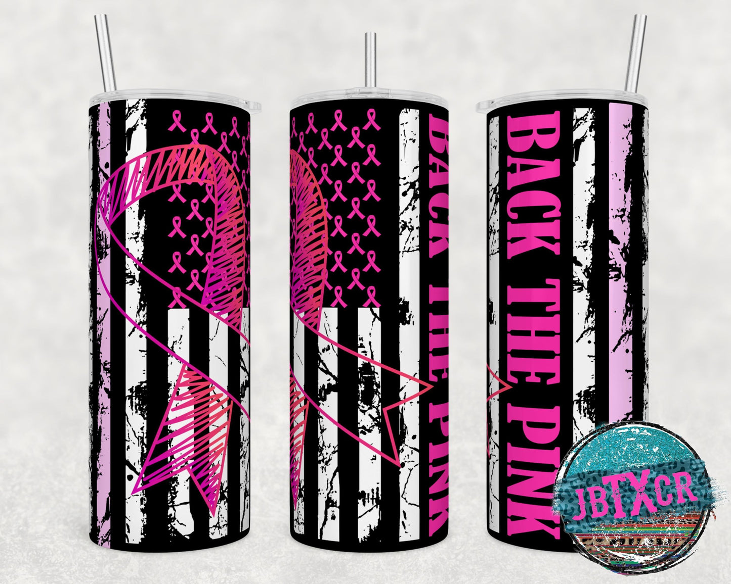 Back the Pink 20 oz Tumbler