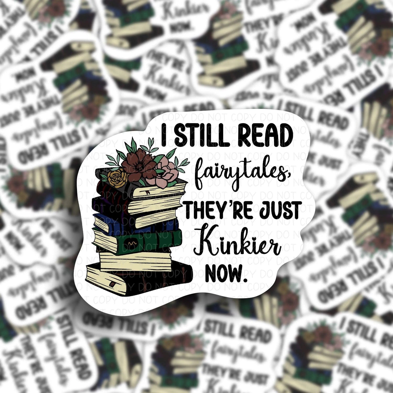 I still read Fairytales waterproof sticker