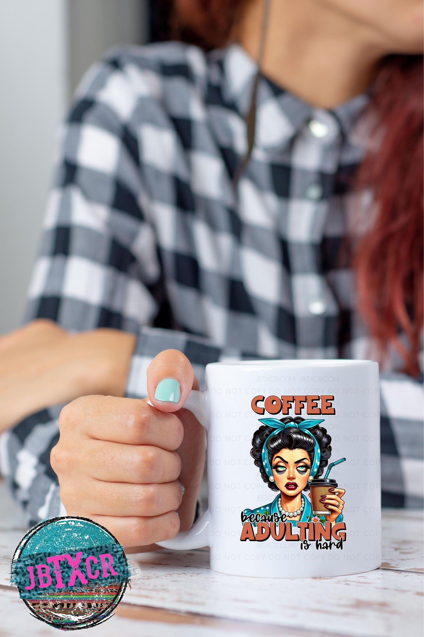 Coffee because Adulting is hard 15oz. Coffee Mug