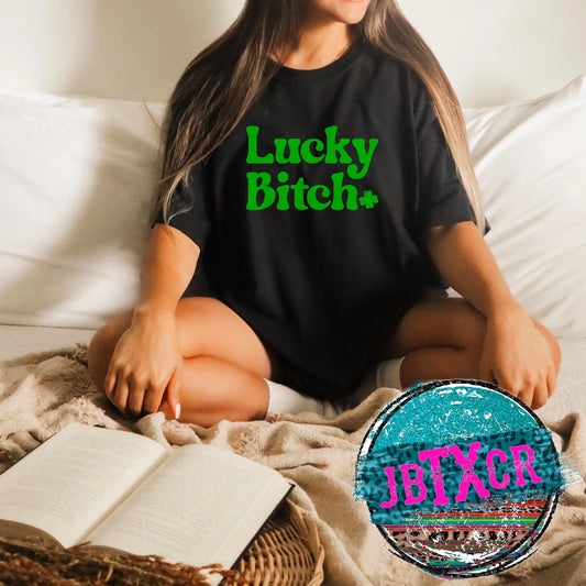 Lucky B Screen Printed T-Shirt/Crewneck