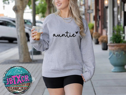 Auntie embroidered T-Shirt/Crewneck