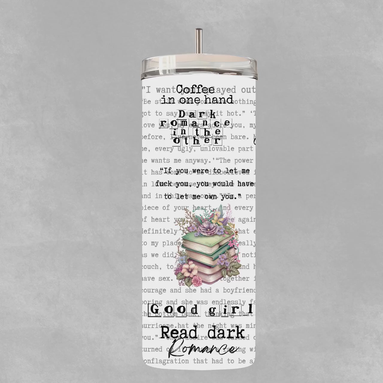 Dark Romance Pages 20 oz Tumbler