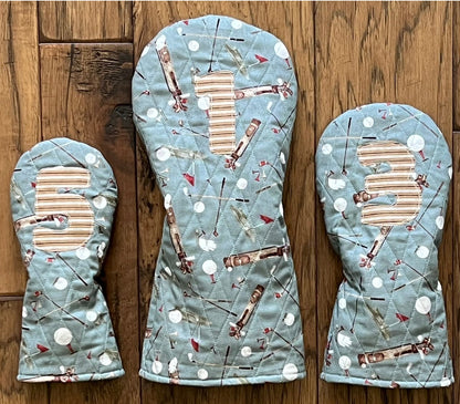 Quilted Golf Head Cover Pattern - Paper Print Version