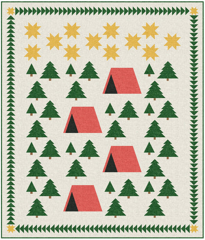 Woodland Camping Adventure Quilt Kit